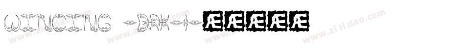 Wincing -BRK-1字体转换